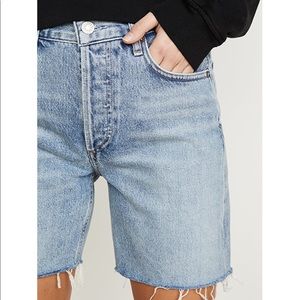 Agolde Rumi Mid Length Shorts in Renewal